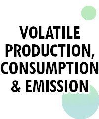 Volatile consumption, production & emission